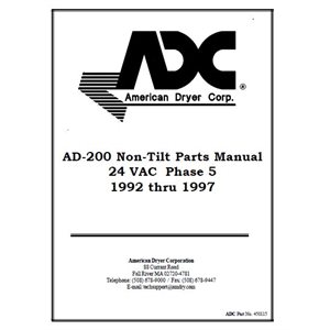 AD-200 PARTS MANUAL, PH-5 / '92